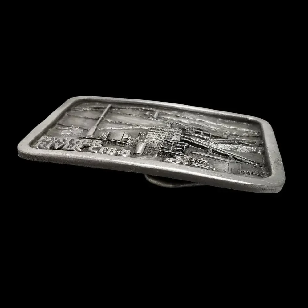 1987 Feather River CFB-5 Energy Facility Pewter Belt‎ Buckle Babcock & Wilcox